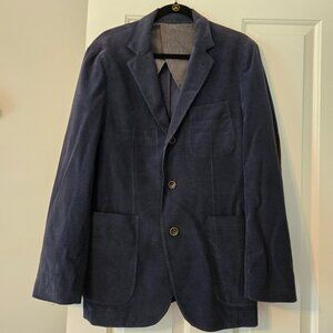Mens Scott James Size Medium Blue Courduroy Blazer